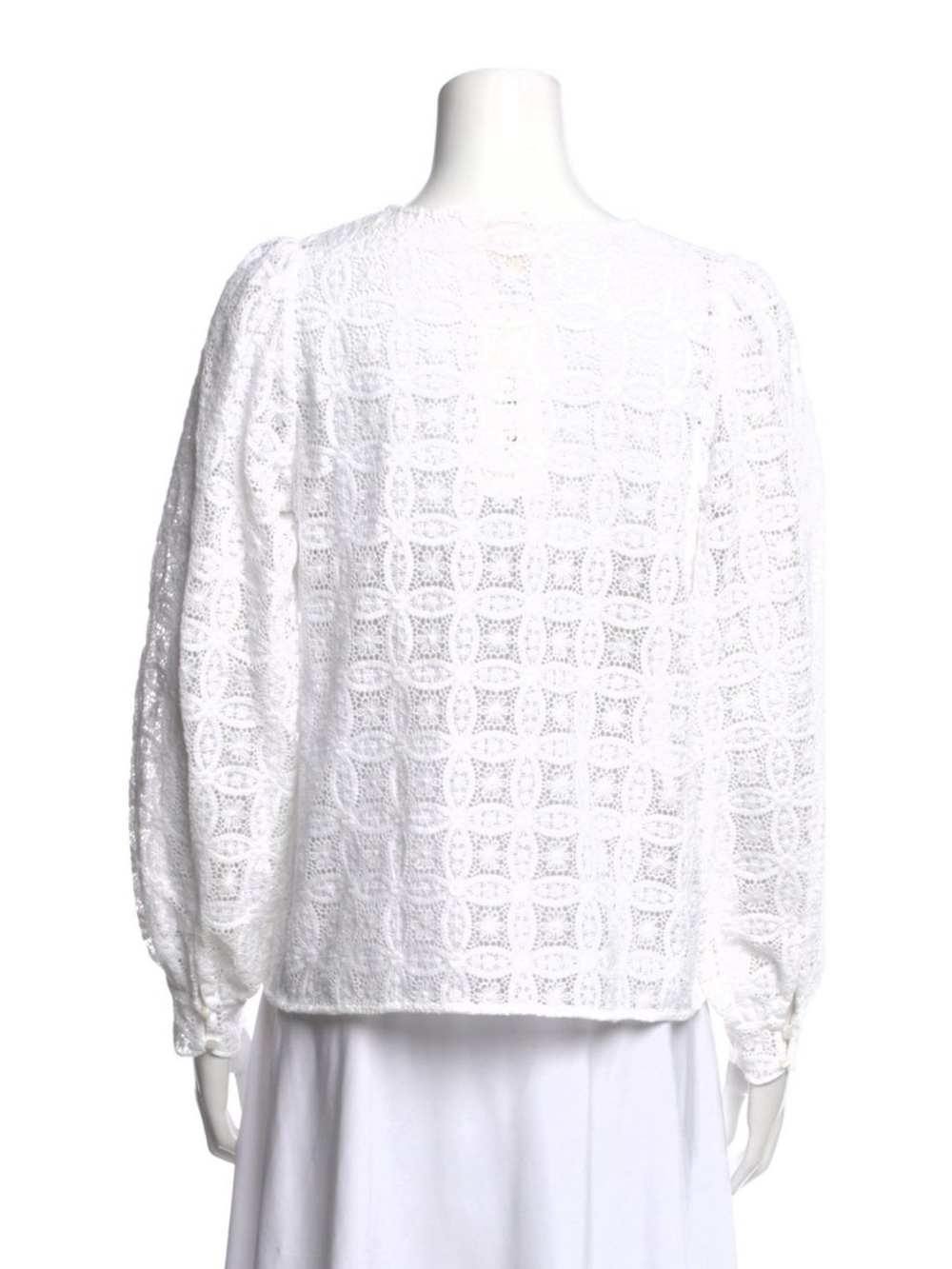 Sezane Gaya Guipure top in ecru - Picture 6 of 7